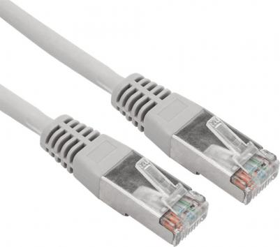 Шнур коммутационный, патч-корд F/UTP RJ45-RJ45, CAT 5e, ZH нг(А)-HF, серый, 3м, цена за 1 шт – фото 1