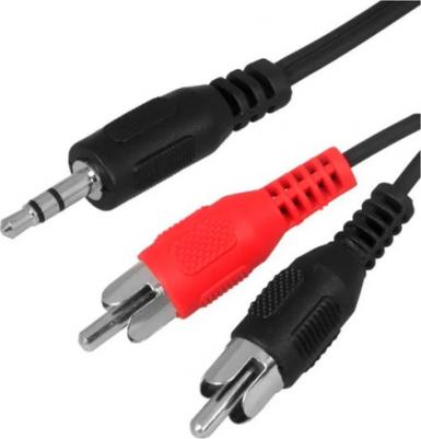 Кабель jack 3.5 jack на 2 тюльпана 2RCA 3 метра тюльпаны на джек Aux – фото 3