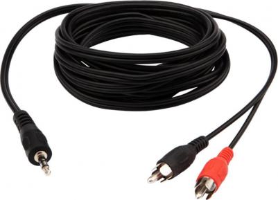 Кабель jack 3.5 jack на 2 тюльпана 2RCA 3 метра тюльпаны на джек Aux – фото 5
