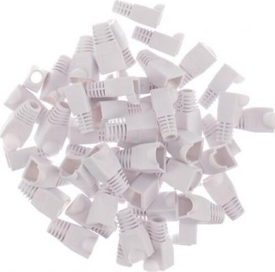 Изолирующий колпачок для разъемов RJ-45 белый, диаметр 6,1 мм, 50 шт 003-400028/50 – фото 1