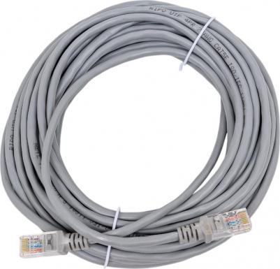 Сетевой кабель UTP cat.5e RJ45 10m Grey 003-300027