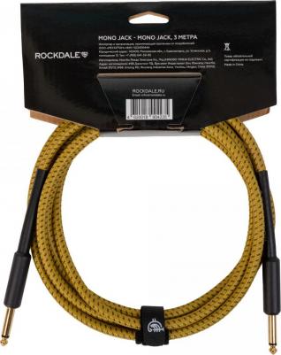 Кабель твидовый jack-jack Wild EY3 (3 м), желтый – фото 3