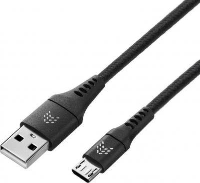 Кабель Contact USB-microUSB, 1 м, чёрный