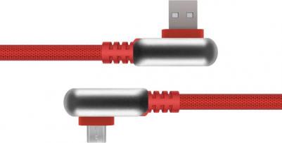 Кабель Digital Electron M Red USB - micro USB нейлоновая оплетка 1.2м красный – фото 1