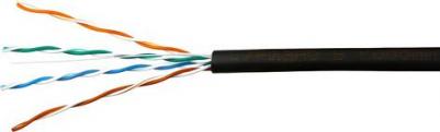 Кабель CSS-UTP-4-CU-OUT-N Standart UTP outdoor 4x2x0.48, медный, FLUKE TEST, кат.5e, однож., 305м, box,черн
