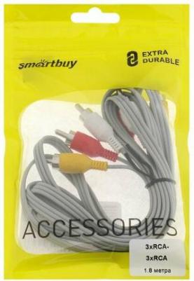 Кабель 3RCA - 3RCA 1,8м Grey (KA231) – фото 2