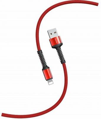 Кабель для зарядки и передачи данных S26 Lightning красн., 3 А,PD,нейл.,1 м, цена за 1 шт – фото 1
