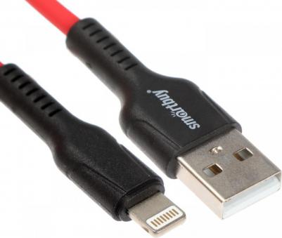 Кабель S21, Lightning - Usb, 2.4 А, 1 м, зарядка + передача данных, красный 959851 – фото 2