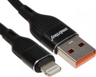 Кабель S72, Lightning - Usb, 2.4 А, 1 м, зарядка + передача данных, черный 9598524 – фото 1