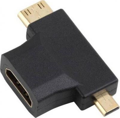 Переходник HDMI F-miniHDMI M-microHDMI M – фото 1