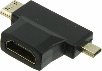 Переходник HDMI F-miniHDMI M-microHDMI M – фото 2