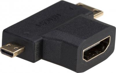 Переходник HDMI F-miniHDMI M-microHDMI M – фото 3