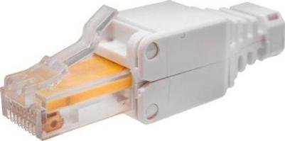 Коннектор (10-0218-1) UTP кат.5E RJ45 с защитным колпачком серый – фото 1