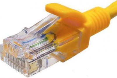 Патч-корд 10-0162, вилка RJ-45, вилка RJ-45, кат.5E, LSZH, 1м, желтый – фото 1