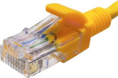 Патч-корд 10-0163, вилка RJ-45, вилка RJ-45, кат.5E, LSZH, 2м, желтый – фото 1