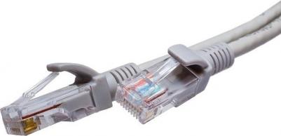 Патч-корд 10-0169, вилка RJ-45, вилка RJ-45, кат.6, LSZH, 3м, серый – фото 1