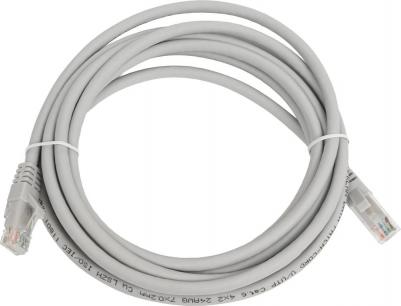 Патч-корд 10-0169, вилка RJ-45, вилка RJ-45, кат.6, LSZH, 3м, серый