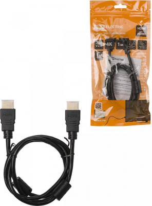 Кабель АВК 2 HDMI - HDMI, v2.0, позолоченные контакты, с ферритами, 1 метр, цена за 1 шт