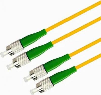 Патч-корд волоконно-оптический ШОС-2x3.0-2FC/A-2FC/A-SM-0.5м-LSZH-YL duplex FC/APC
