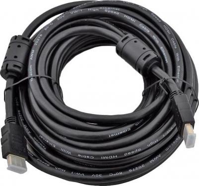 Кабель HDMI-HDMI v1.4 4K, ферритовый фильтр, 10м, черный CG511D – фото 1