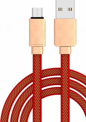 Кабель microUSB fashion 1.0m gold (C-GUC-MIC1MGL) – фото 3