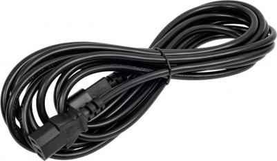Кабель питания IEC-320-C13-IEC-320-C14, 10A, 220В, 2.5м, черный