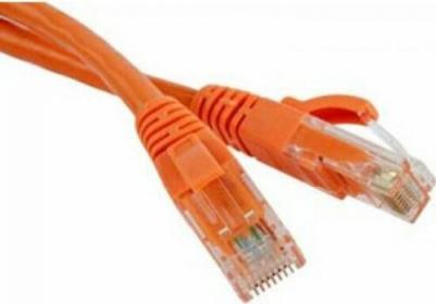 Патч-корд TWT-45-45 RJ-45 (m) - RJ-45 (m) CAT5e U/UTP, 1.5 м, 1 шт., оранжевый
