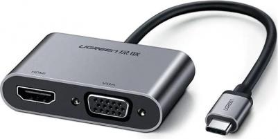 Адаптер CM162 (50505) USB-C to HDMI + VGA +USB 3.0 Adapter With PD – фото 1