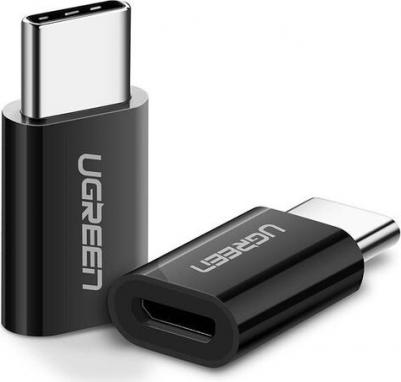 Адаптер US157 (30391) USB-C to Micro USB Adapter черный – фото 4