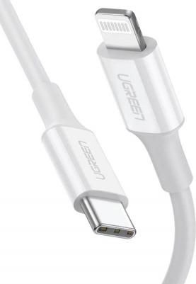 Кабель 10493 USB Type-C-Lightning 1 м, белый – фото 1