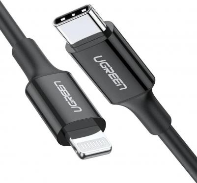 Кабель 60751 USB Type-C-Lightning 1 м, чёрный – фото 1