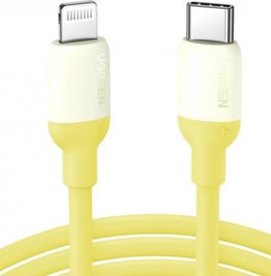 Кабель 90226 USB Type-C-Lighting 1 м, жёлтый