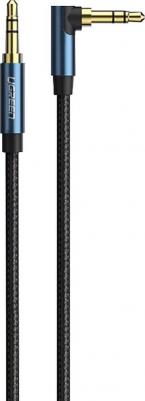 Кабель AV112 3.5 mm Male to 3.5 mm Male Angled Cable чёрный / синий – фото 2