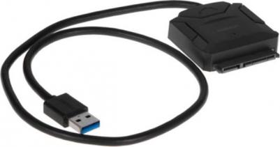 Кабель CR108 USB 3.0 - SATA, 0.5 м, черный