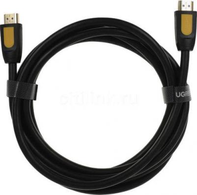 Кабель для компьютера 10130 HDMI-HDMI 3 м, чёрный/жёлтый – фото 4