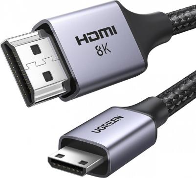 Кабель HD163 (15515) Mini HDMI to HDMI 8K Cable -2 метра черный