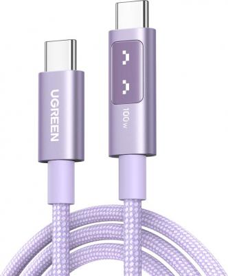 Кабель L509 UNO Type C 2.0 Male To Type C 2.0 Male 5A Data Cable. Длина: 2м. Цвет: розовый