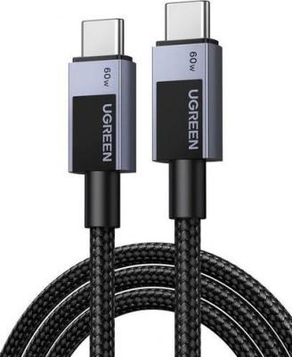 Кабель L524 USB-C to USB-C PD 3A Fast Charging Braided Date Cable. Длина: 0,5м. Цвет: серый космос