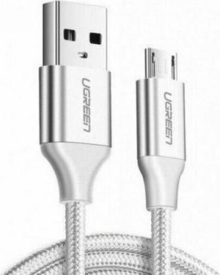 Кабель micro USB-USB US290 2 м белый – фото 3