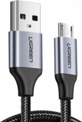 Кабель micro usb - usb US290 (60148) 2 м серый, черный – фото 5