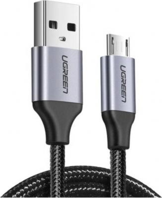 Кабель micro usb - usb US290 (60148) 2 м серый, черный – фото 10