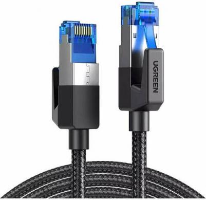 Кабель NW153 Cat8 CLASS?F/FTP Round Ethernet Cable With Braid, 5м., черный – фото 2