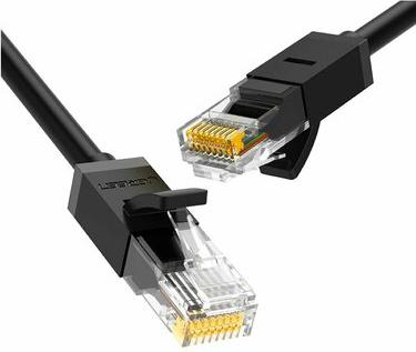 Кабель сетевой NW102 Cat 6 8-Core U/UTP Ethernet Cable. Длина: 0,5м. Цвет: черный