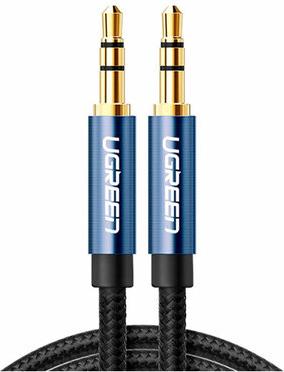 Кабель соединительный Jack 3.5mm(M)-Jack 3.5mm(M), экранированный, 3 м, черный/синий AV112 – фото 2