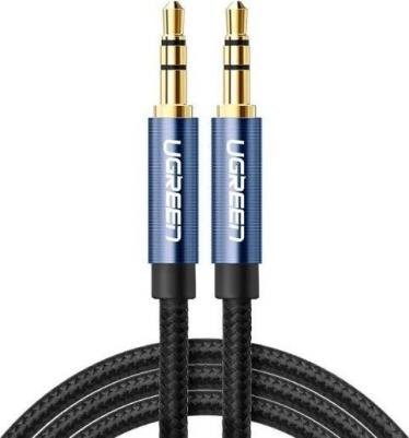 Кабель соединительный Jack 3.5mm(M)-Jack 3.5mm(M), экранированный, 3 м, черный/синий AV112 – фото 3