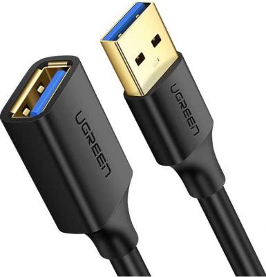 Кабель US128 USB-A 3.0 Male to Male Cable. Длина 2 м. Цвет: черный – фото 2