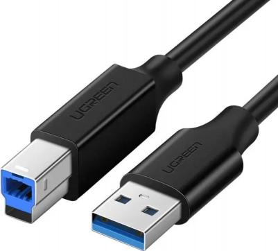Кабель US210, USB 3.0 A(m) - USB 3.0 B (m), ферритовый фильтр, 1м, черный [30753]