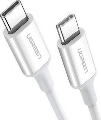 Кабель US264 USB-C 2.0 Male To USB-C 2.0 Male 3A Data Cable. 1,5 м. Белый