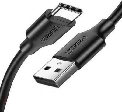 Кабель US287 USB-A 2.0 to USB-C Cable Nickel Plating 1,5м. Черный – фото 1