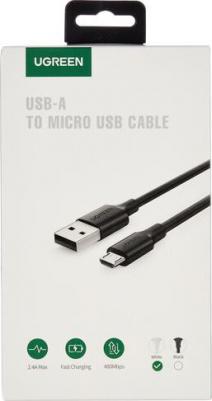 Кабель US289 (60141) USB 2.0 A - Micro USB 1м Белый – фото 2